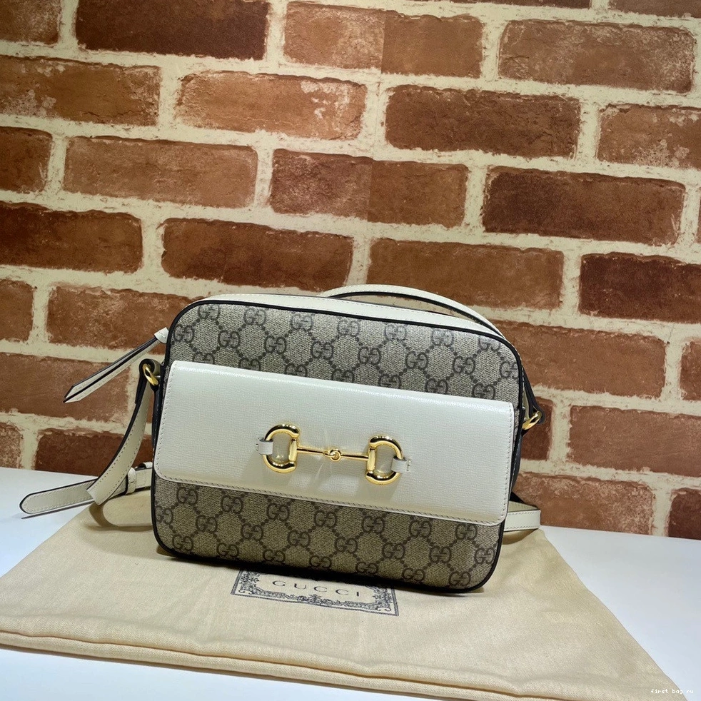 First bag ru bag 1955 shoulder Horsebit small GUCCI 0719